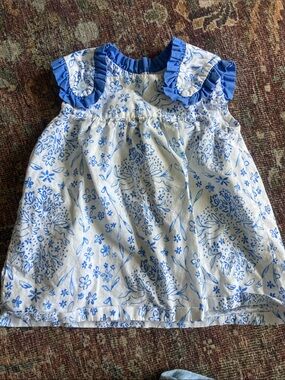 Southern Sunshine Blue Floral Bunny Dress